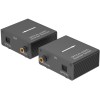 Kit TX-RX Extender Audio TOSLINK SPDIF, 100MT UTP,  POE