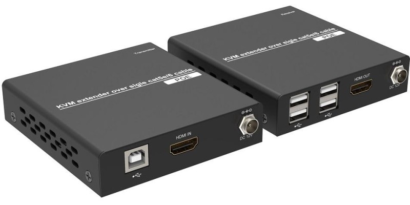Kit TX-RX Extender HDMI UTP 100m, KVM 50metri, 1080p@60Hz
