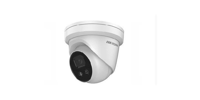 TURRET IP Hikvision 4MP, Ottica Fissa 2.8mm PoE,  ACUSENSE