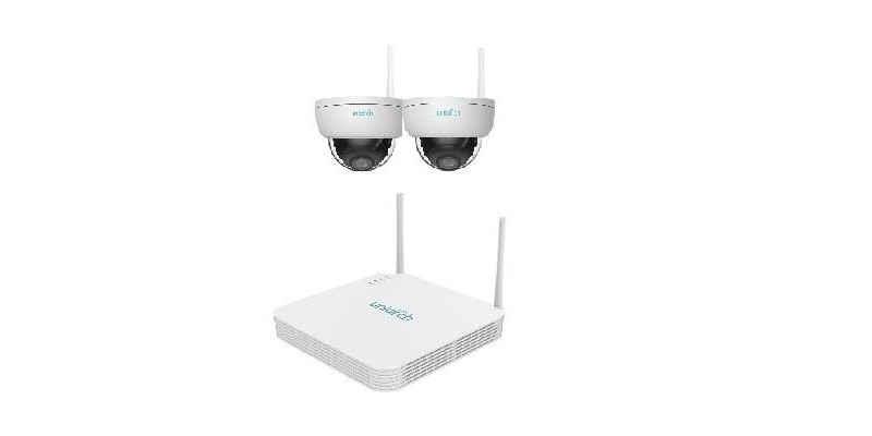 KIT UNIARCH Wifi, 4 Canali Wifi, 2 Dome Camera Wifi 2MP