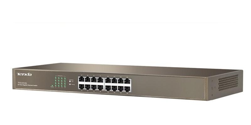 Switch 16 Porte Gigabit Installabile a Rack TEG1016G