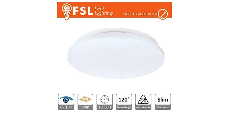 Plafoniera LED 18W 3000K 120° 33x5,5cm CRI80