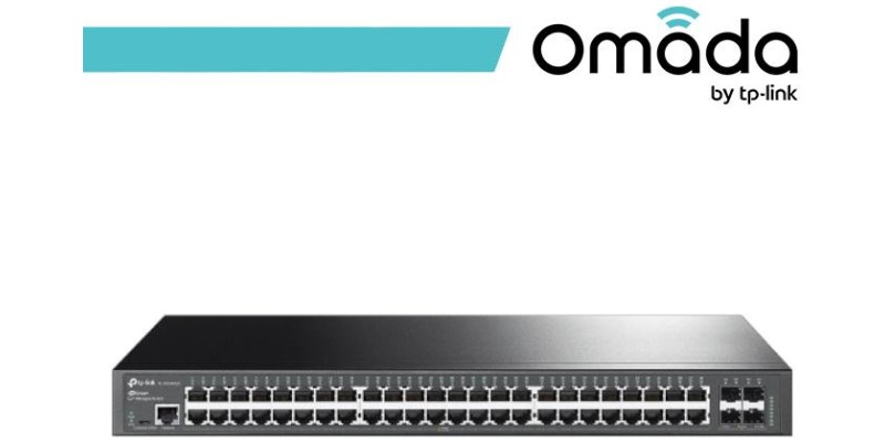 Omada Switch Managed L2+ con 48 Porte Gigabit e 4 Slot SFP+ - SG3452X