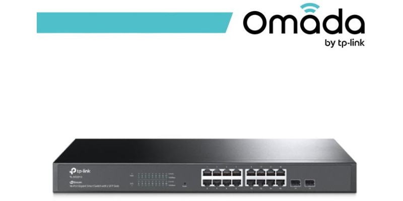 Omada Switch Smart 16 Porte Gigabit + 2 slot SFP - SG2218
