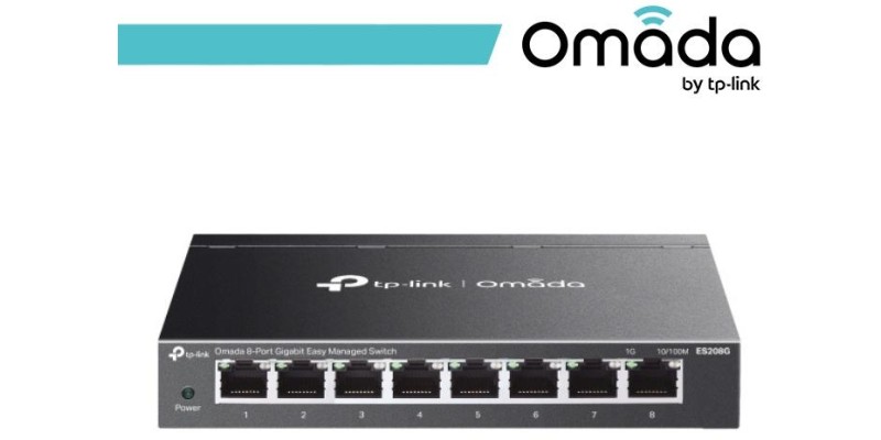 Omada 8-Port Gigabit Easy Managed Switch - ES208G