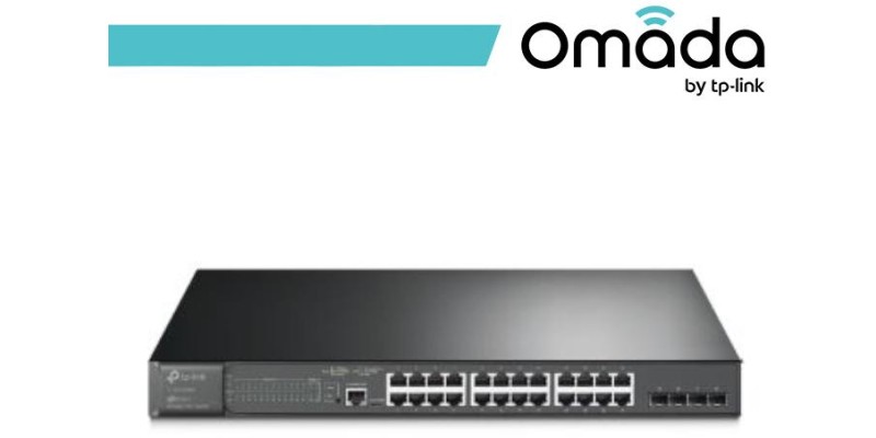 Omada Switch 24 Porte Gigabit PoE+ e 4 Slot SFP