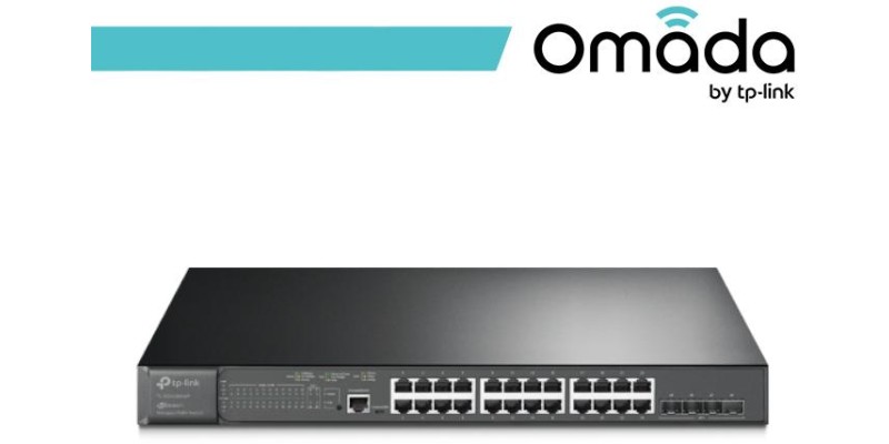 Omada Switch L2+ 24Porte Gigabit PoE+ 4SFP+10GE
