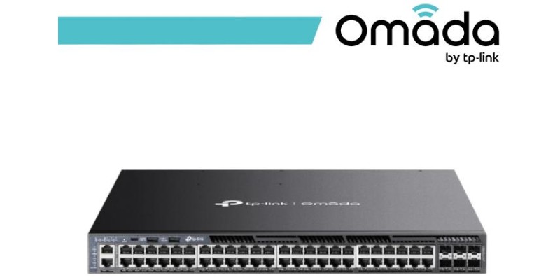 Omada Switch Managed L3 Stackable con 48 Porte Gigabit PoE+ - SG6654XHP