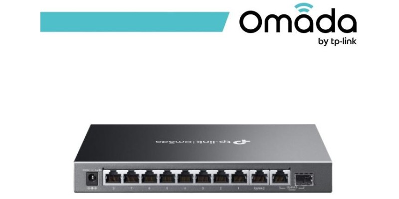 Omada Switch Easy Managed 10 Porte Gigabit con 8 porte PoE+ - ES210GMP