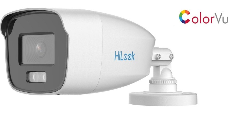 Bullet Analogica 2MP Hilook 2.8mm TVI, 4in1, ColorVU, IL20mt