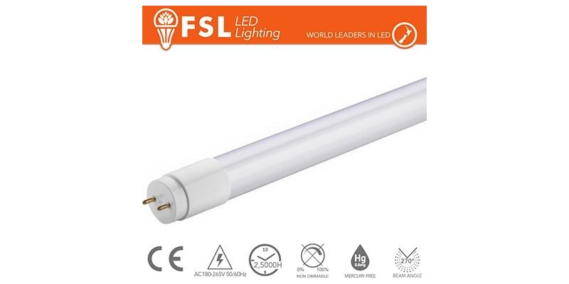 T8 LED Tubo Vetro - 14W 1200LM 6500K 90cm